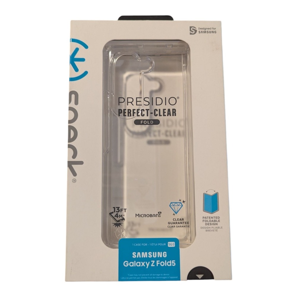 E7. Speck Presidio Perfect-Clear Fold Case For Samsung Galaxy Z Fold5 -‎  Clear
